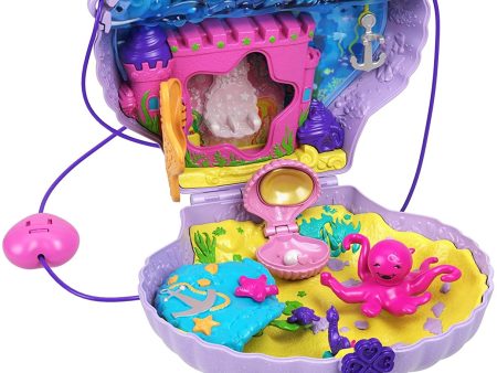 Polly Pocket Tiny Power Seashell Purse Compact Cheap