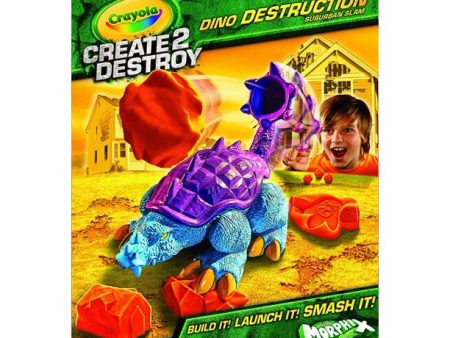 Crayola Create 2 Destroy Dino Destruction Play Set Hot on Sale