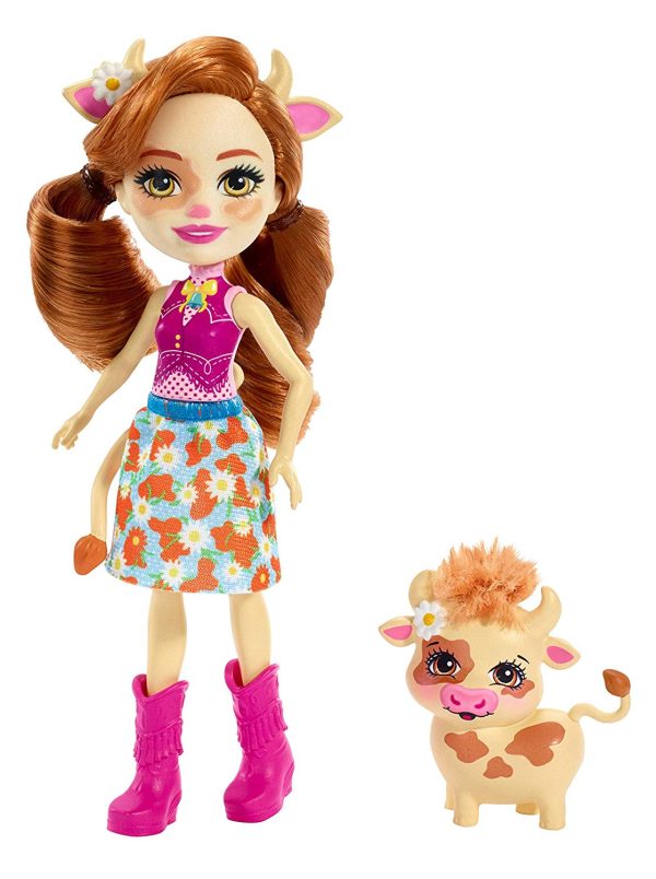 Enchantimals Cailey Cow Doll and Curdle Figure Discount