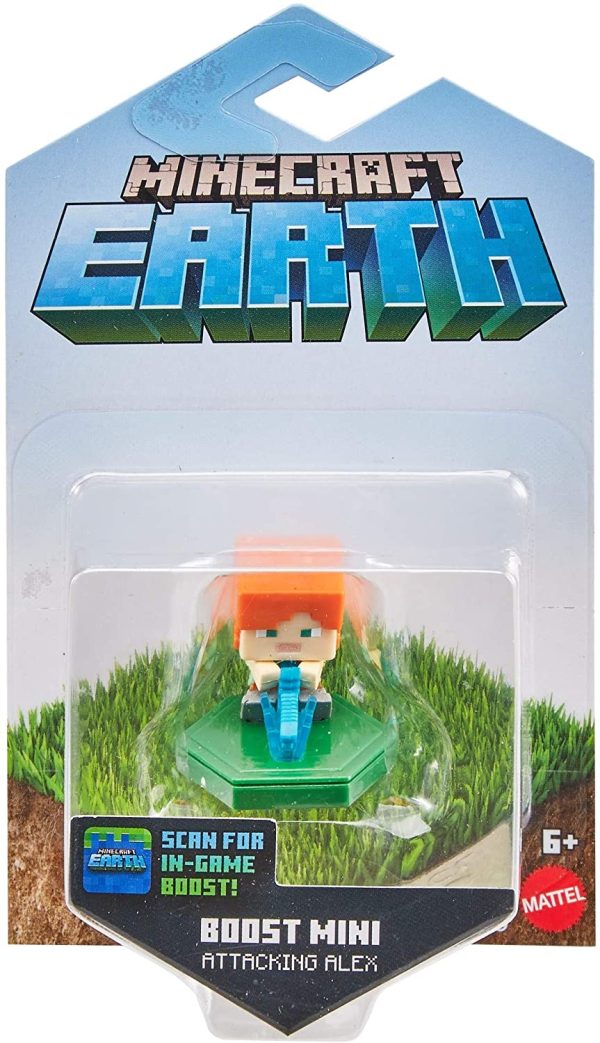 Minecraft Earth Boost Mini Attacking Alex Figure Online Hot Sale