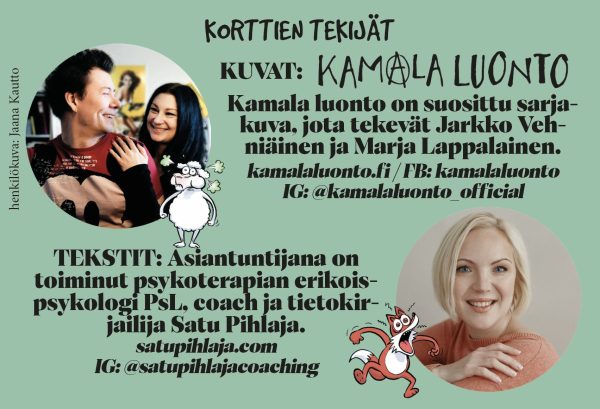 Angstinpurkukortit lapsille Kamala Luonto Hidasta Elämää Online now